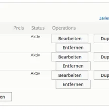 Before our modifications to the IEF table