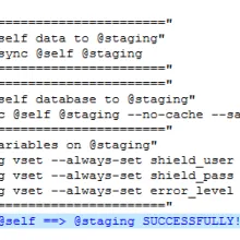 Drupal DRUSH: Komplexe CI Vorgänge mittels Drush und Shell Skripten automatisieren (z.B. Dev &gt; Staging)