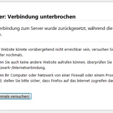 Der beschriebene Fehler im Firefox Browser. Drupal 6 CMS + php 5.3 + Views Field Grouping