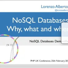 NoSQL Datenbanken Präsentation von Lorenzo Alberton